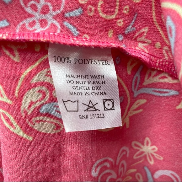 NWT Michelle McDowell Penny Tunic Dress Pink Busy Bee Coral Print Size M - Picture 6 of 7